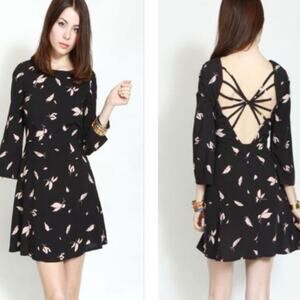 Something Else by Natalie Wood Nightwings Web Open Back Dress Size 10